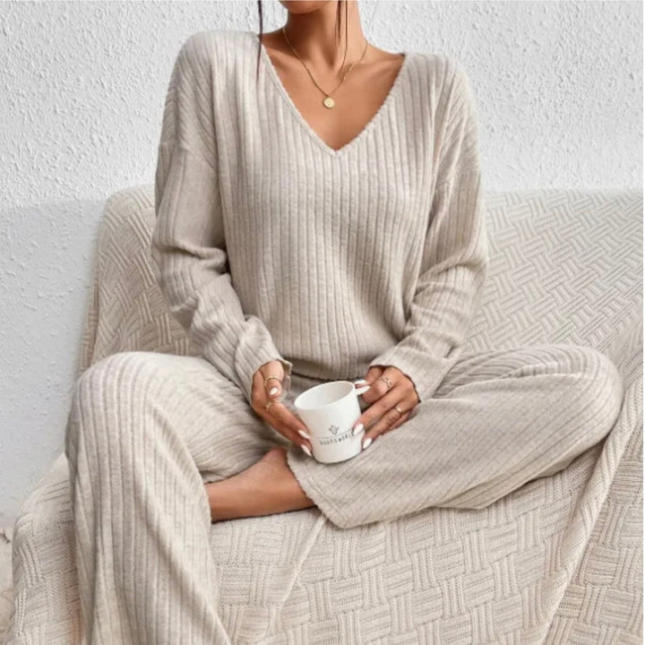 Flore | Dense Knit Two Piece Lounge Set