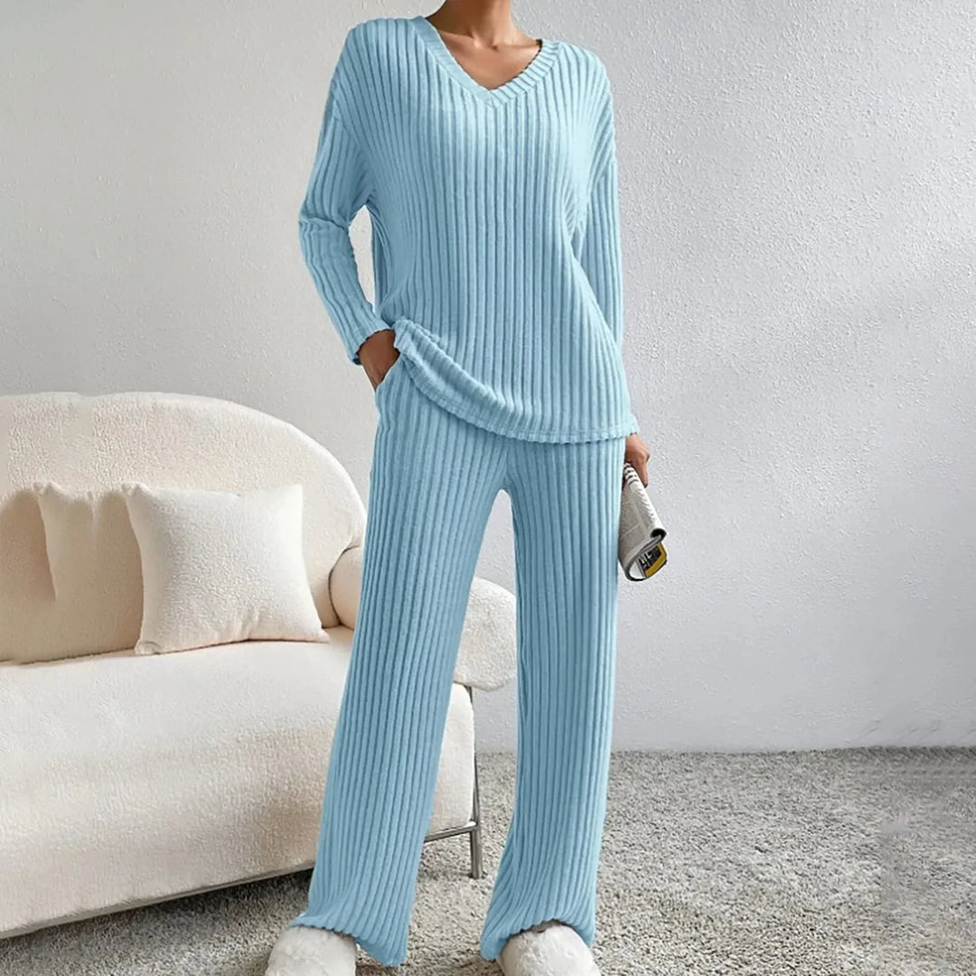 Flore | Dense Knit Two Piece Lounge Set