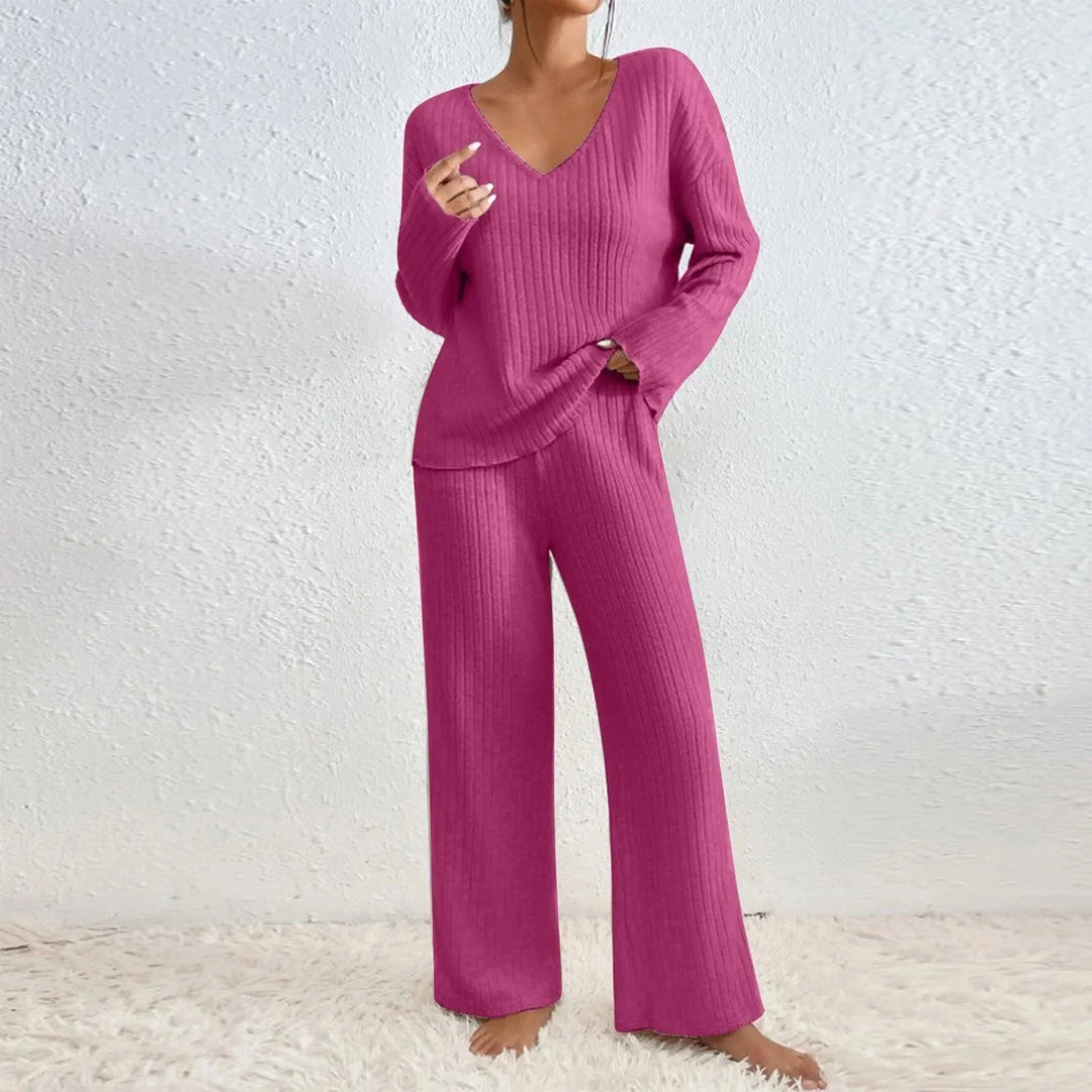 Flore | Dense Knit Two Piece Lounge Set