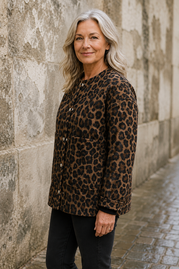 Odile | Leopard Print Light Jacket - Leopard