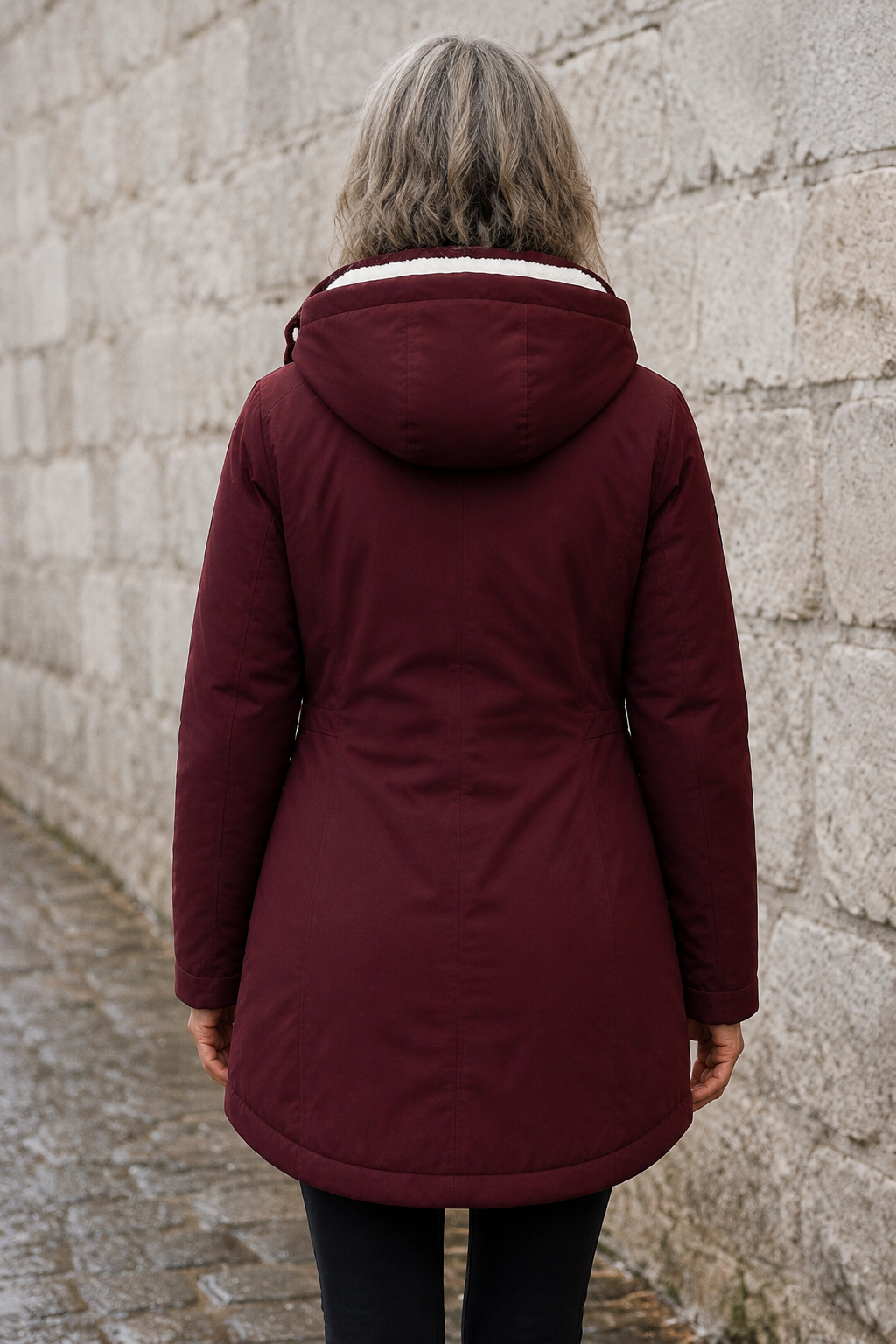 Ondine | Sherpa Lined Hooded Parka - Black