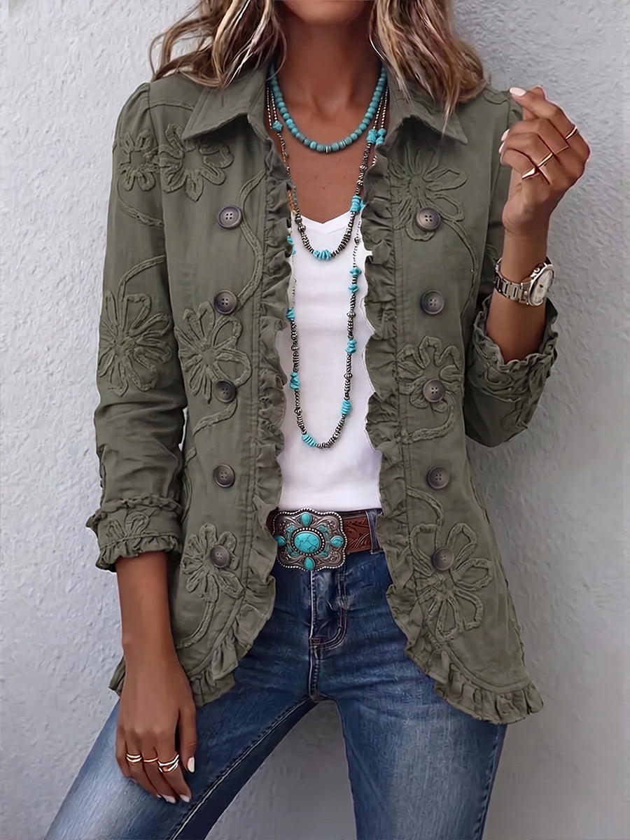 Roxane | Embroidered Cotton Jacket
