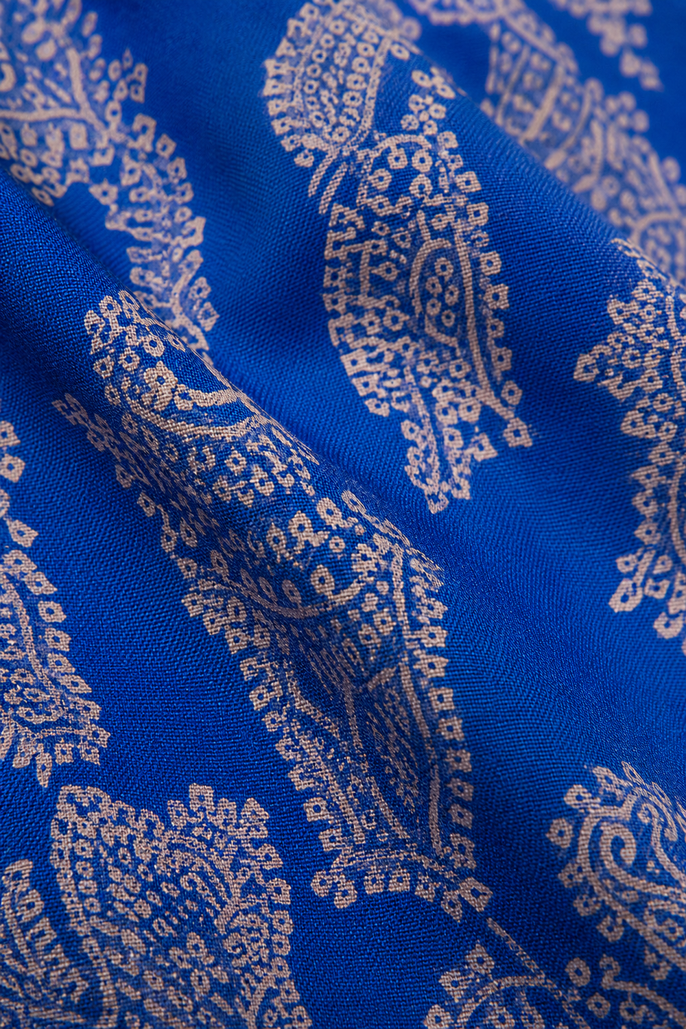 Paisley Print Wrap Maxi Dress fabric close-up