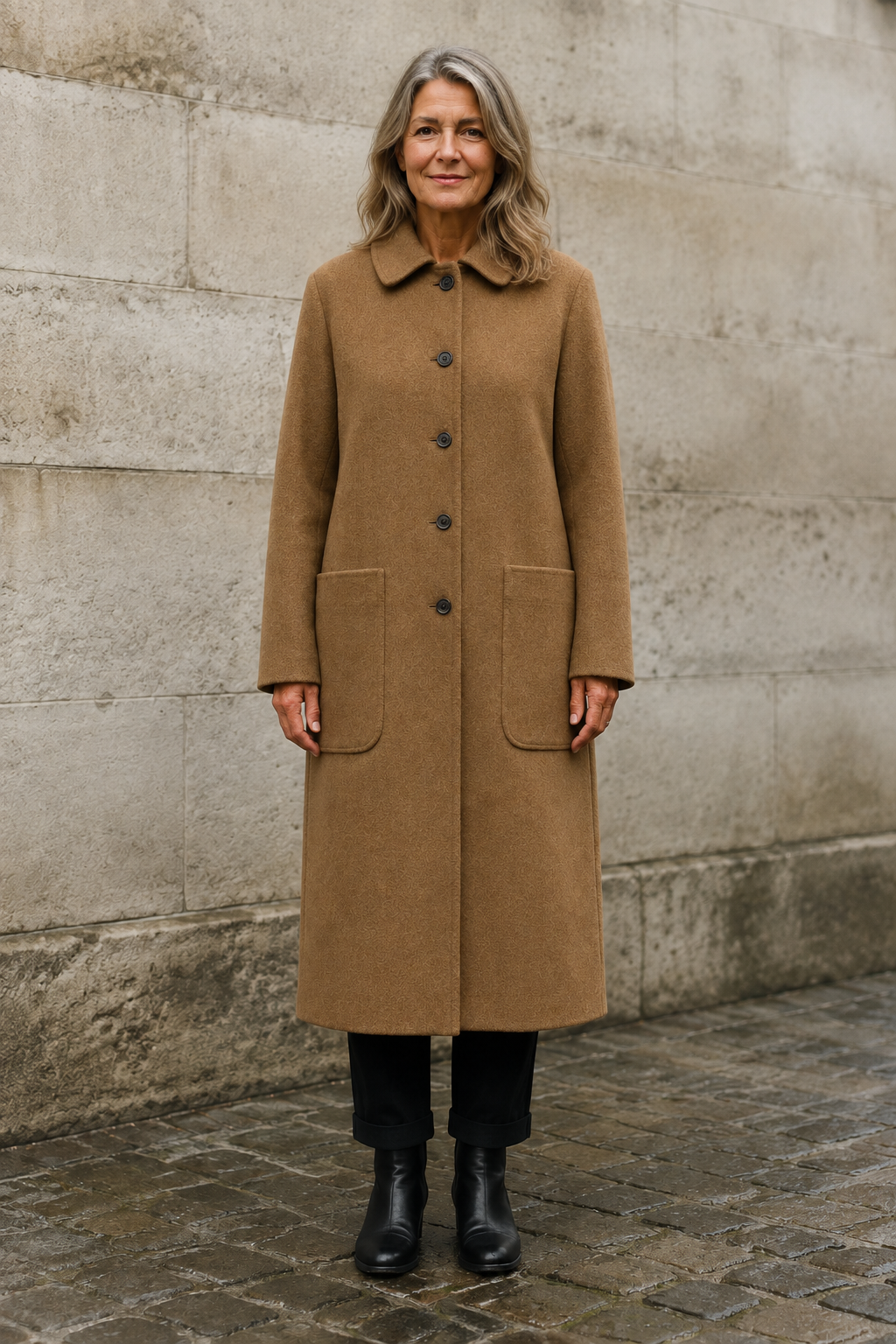 Perrine | Wool-Blend Longline Overcoat - Camel