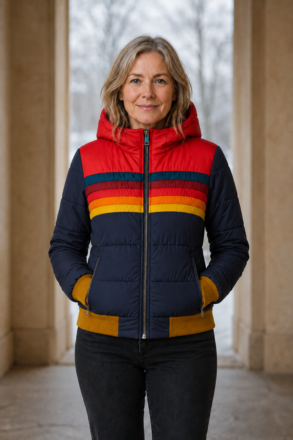 Pierrette | Waterproof Rain Jacket - Navy Blue