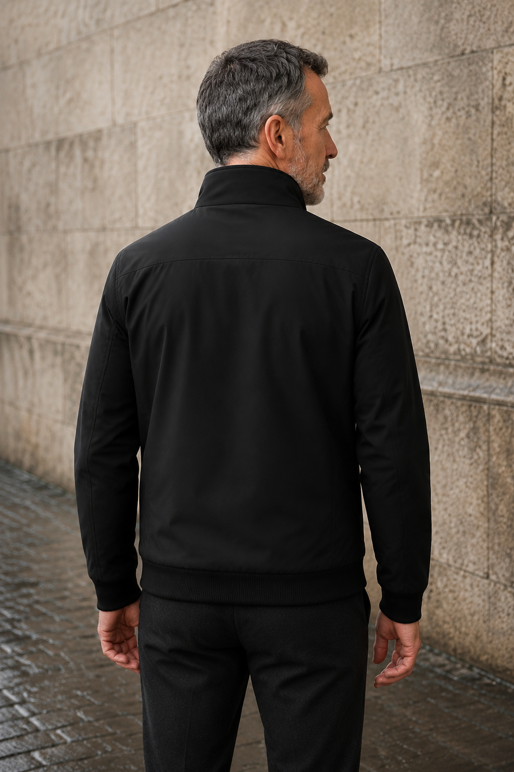 Plush Fleece Lined Zip Jacket - back
