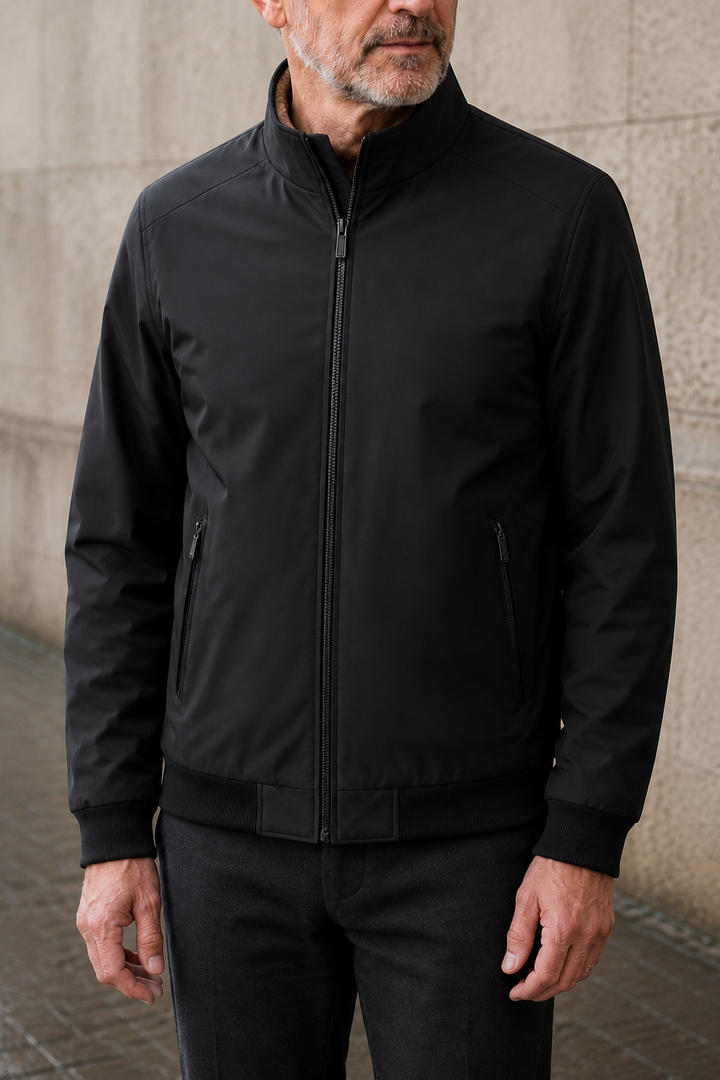 Plush Fleece Lined Zip Jacket - close-up