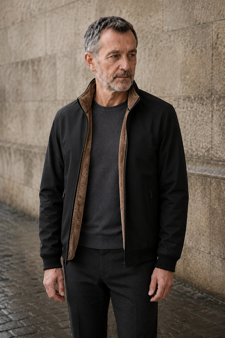 Plush Fleece Lined Zip Jacket - hero open