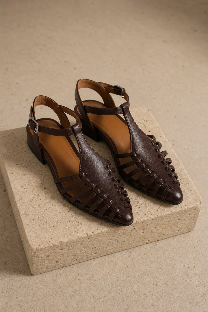 Ulrique | Pointed Slingback Block Heels