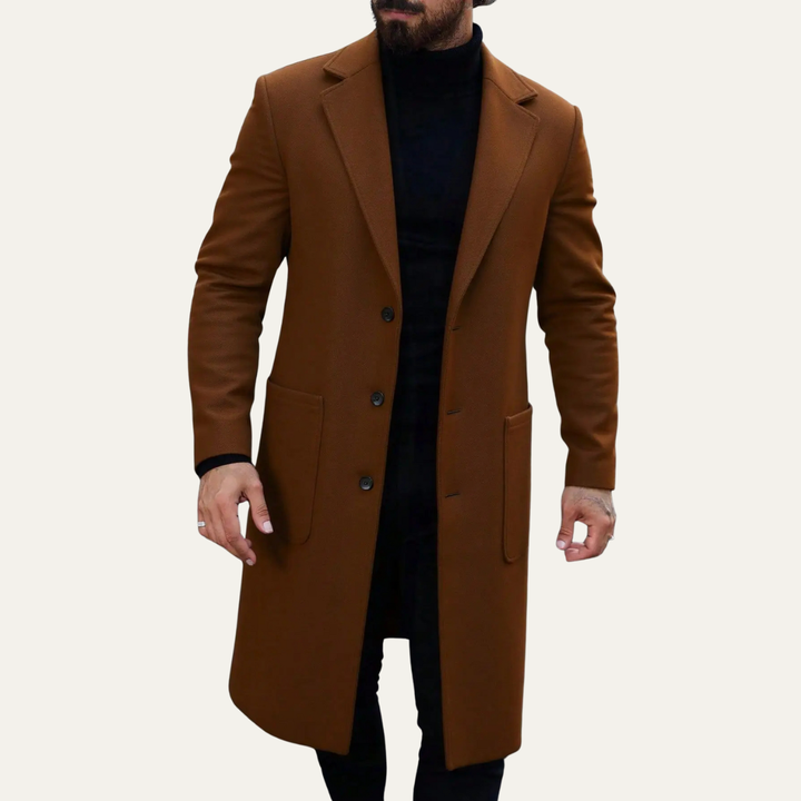 Gerard | Single Breasted Wool Overcoat