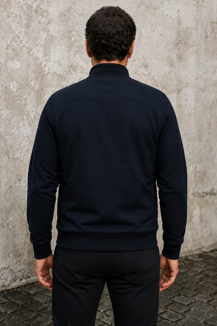 Ribbed Cuff Bomber Jacket - back