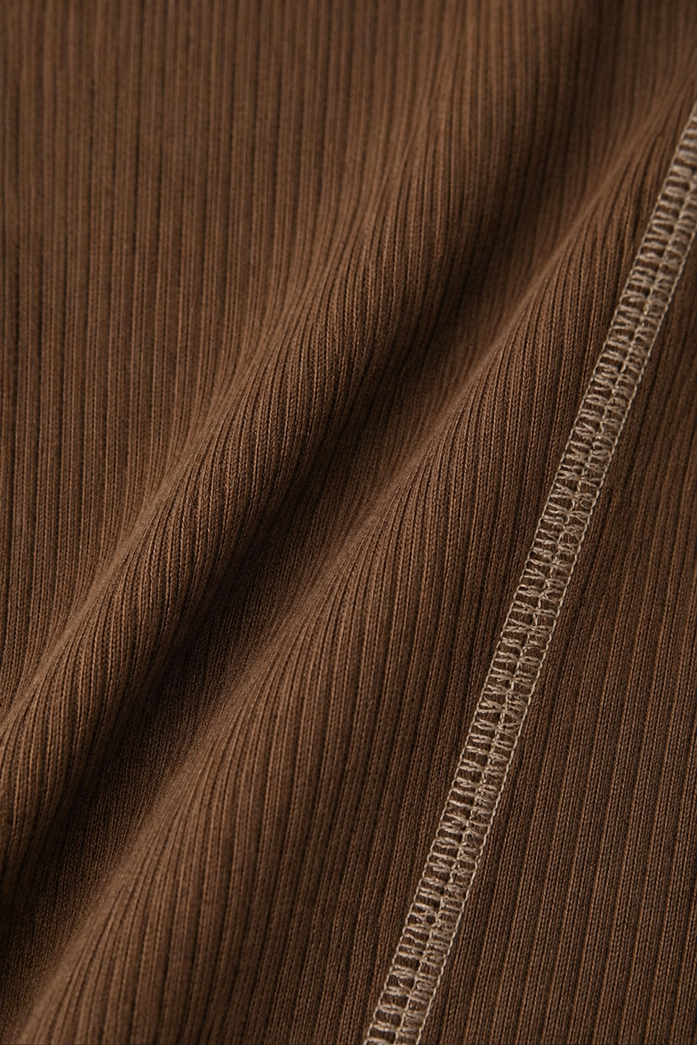 Ribbed Knit Sleeveless Maxi Dress fabric close-up