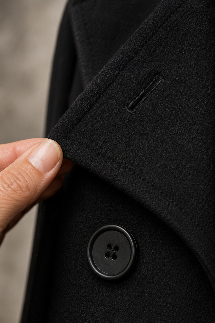 Rosemonde | Standing Collar Jacket - fabric close-up