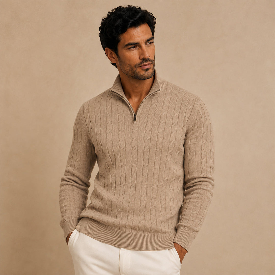 Bonaventure | Cable Knit Half Zip