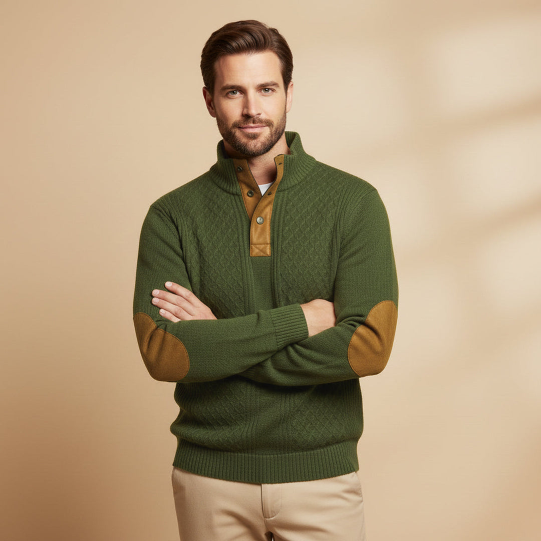 Régis | Cashmere Blend Cable Knit Sweater