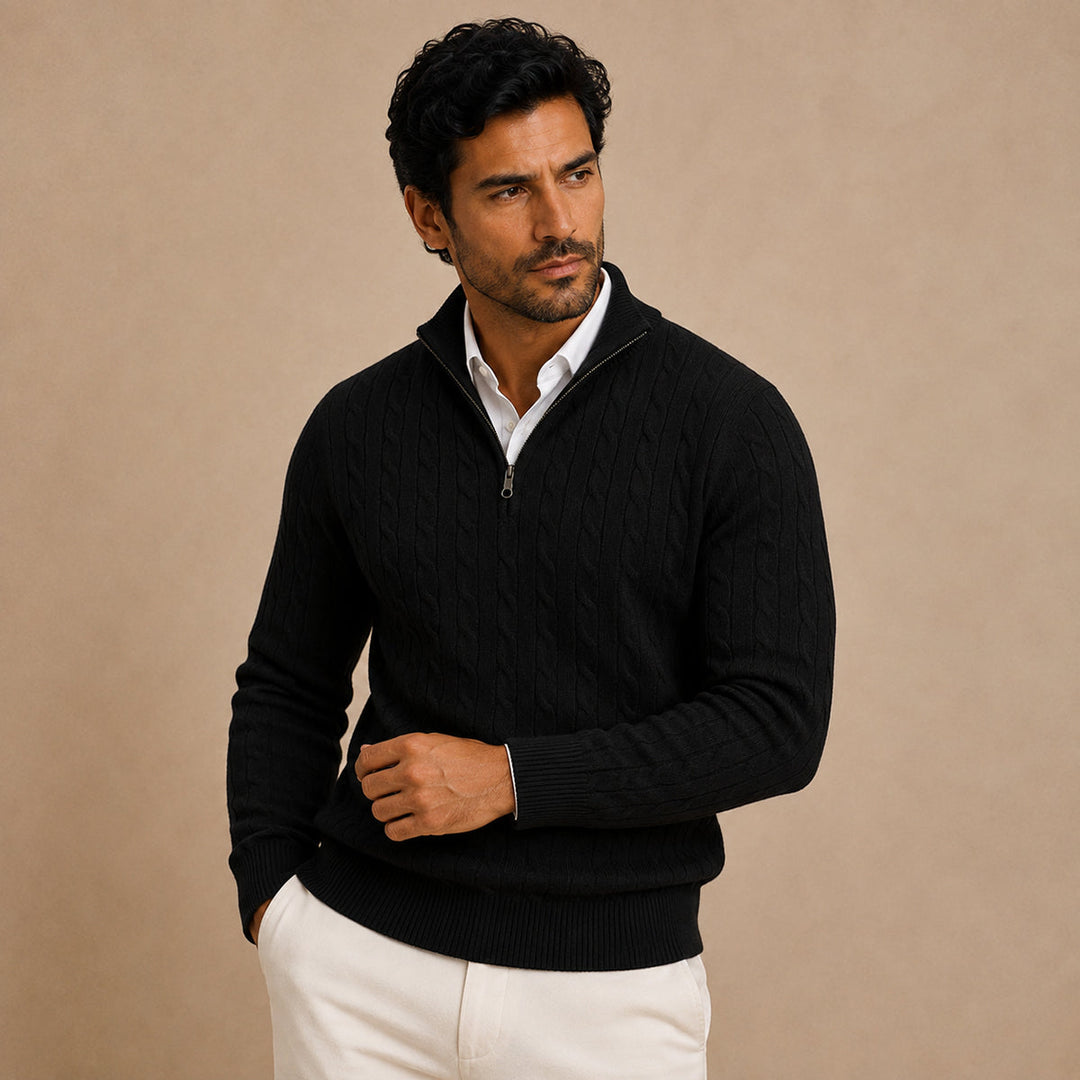 Bonaventure | Cable Knit Half Zip