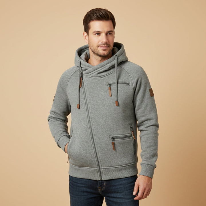 Magloire | Brushed Back Zip Up Hoodie