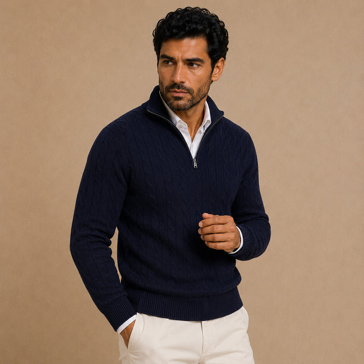 Bonaventure | Cable Knit Half Zip