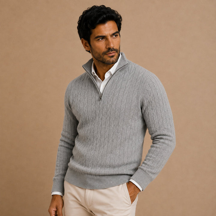 Bonaventure | Cable Knit Half Zip