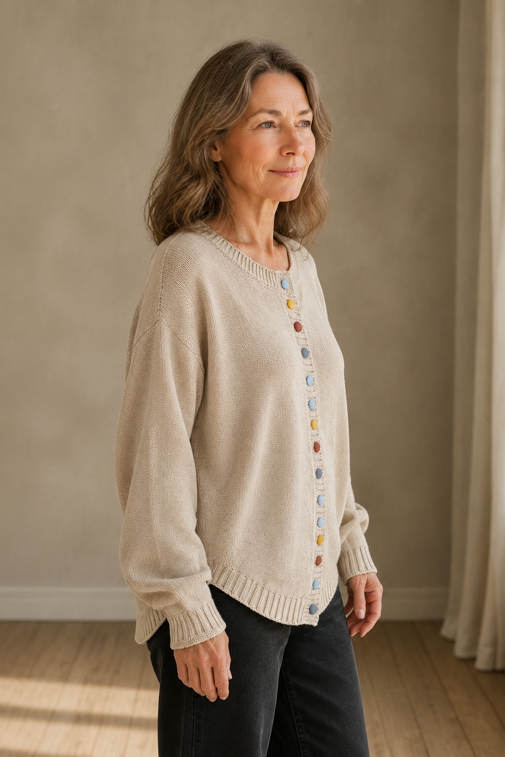 Sammy | Comfortable and Stylish Cardigan - Beige