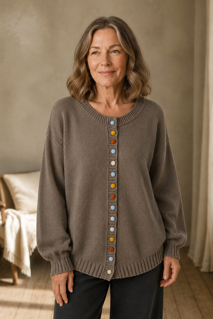 Sammy | Comfortable and Stylish Cardigan - Brown
