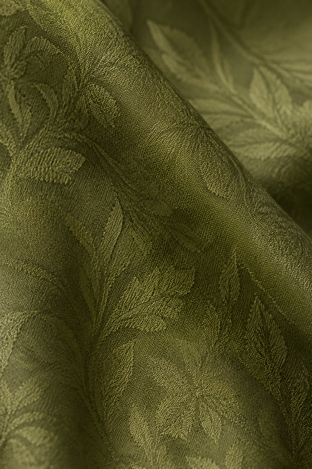 Satin Skirt And Blouse Set fabric close-up
