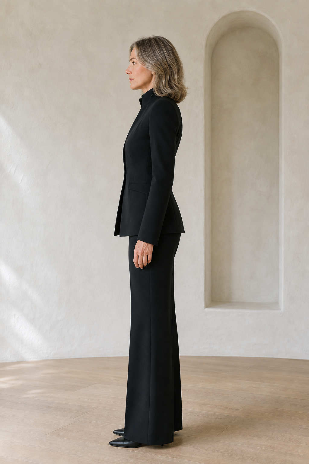 Slim Fit Blazer And Trouser Set side view