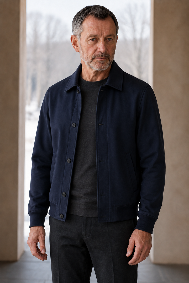 Slim Fit Zip Front Jacket - hero open