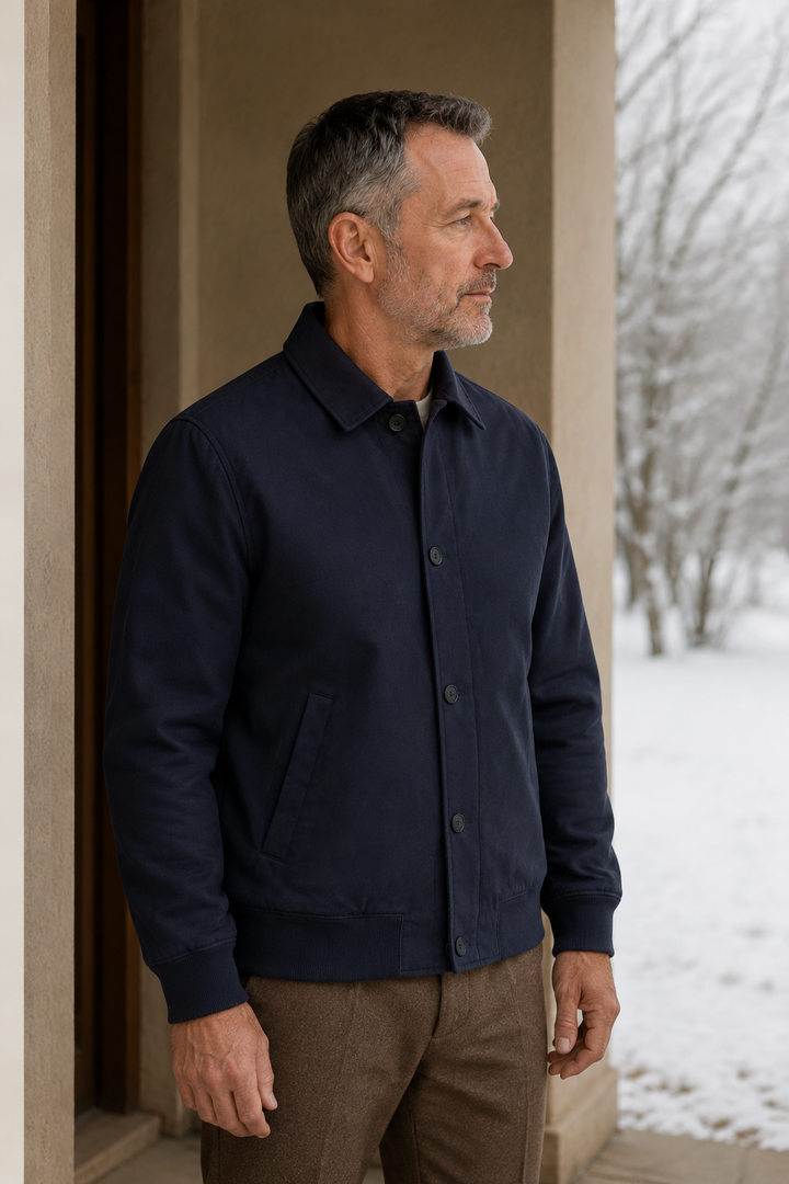 Slim Fit Zip Front Jacket - side