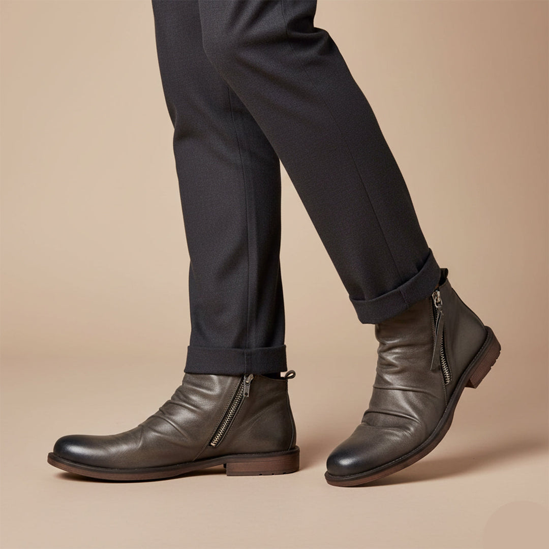 Bertrand | 100% Leather Side Zip Boot