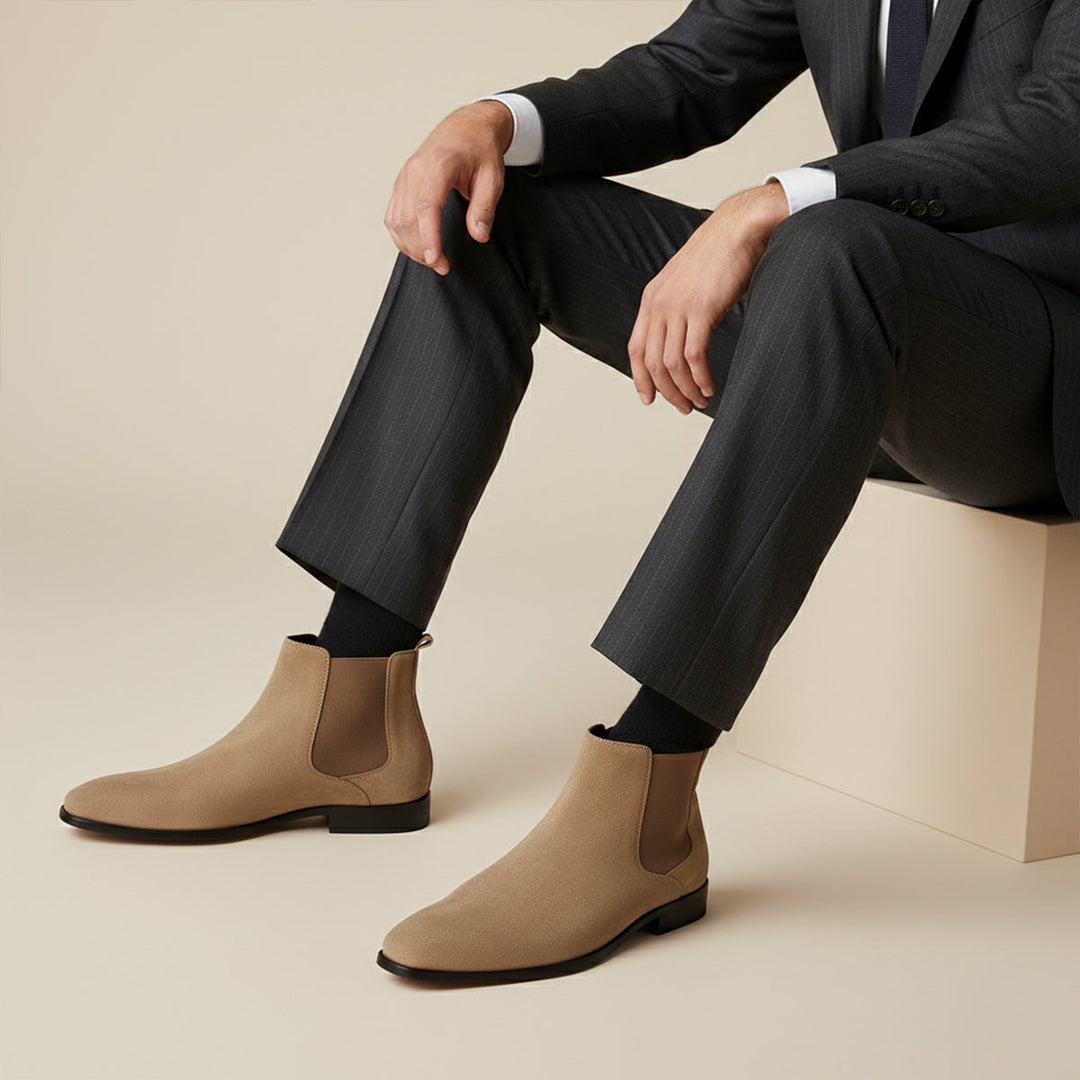 Alcide | Brushed Leather Chelsea Boot
