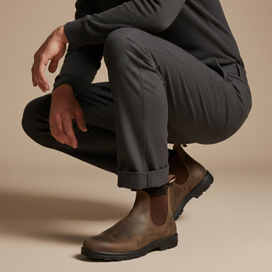 Benoit | Leather Chelsea Boot, Red Sole