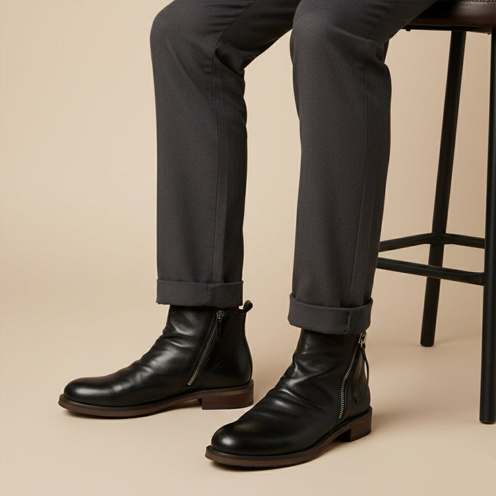 Bertrand | 100% Leather Side Zip Boot