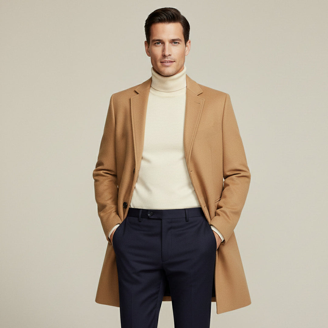 Eusebe | Wool Blend Lined Overcoat