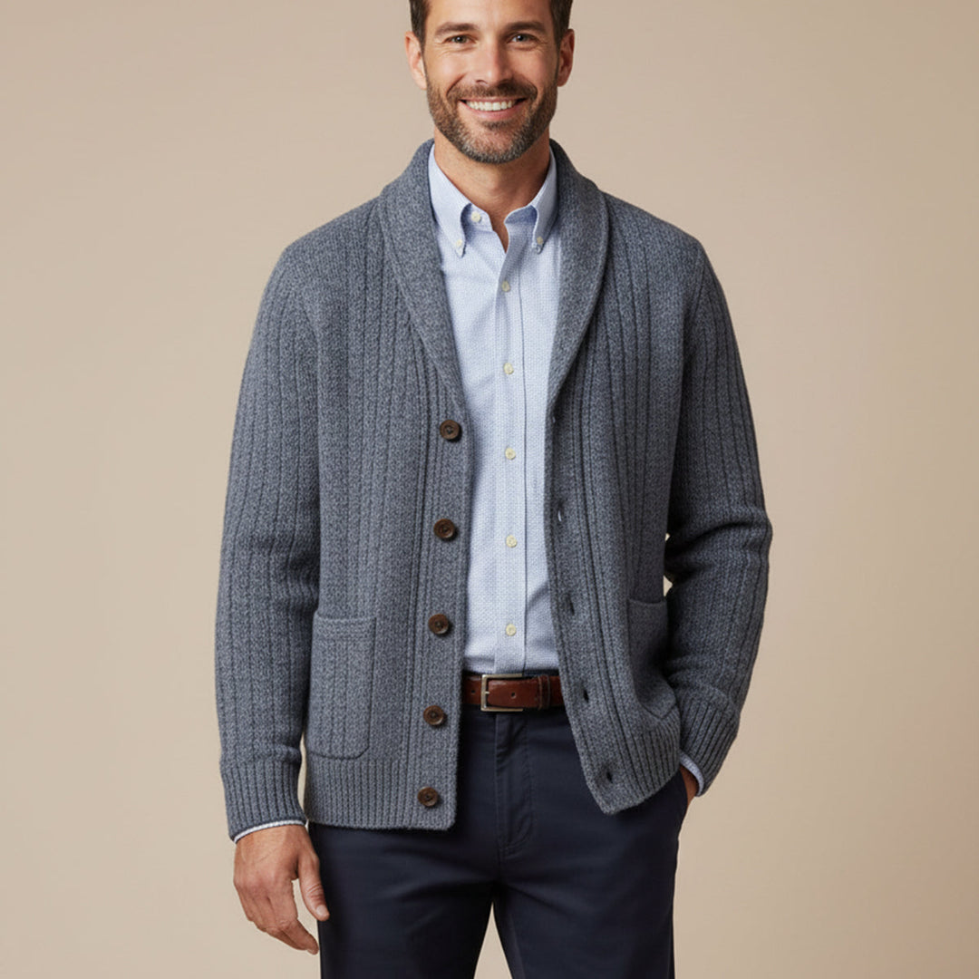 Yves | 100% Cashmere Button Cardigan