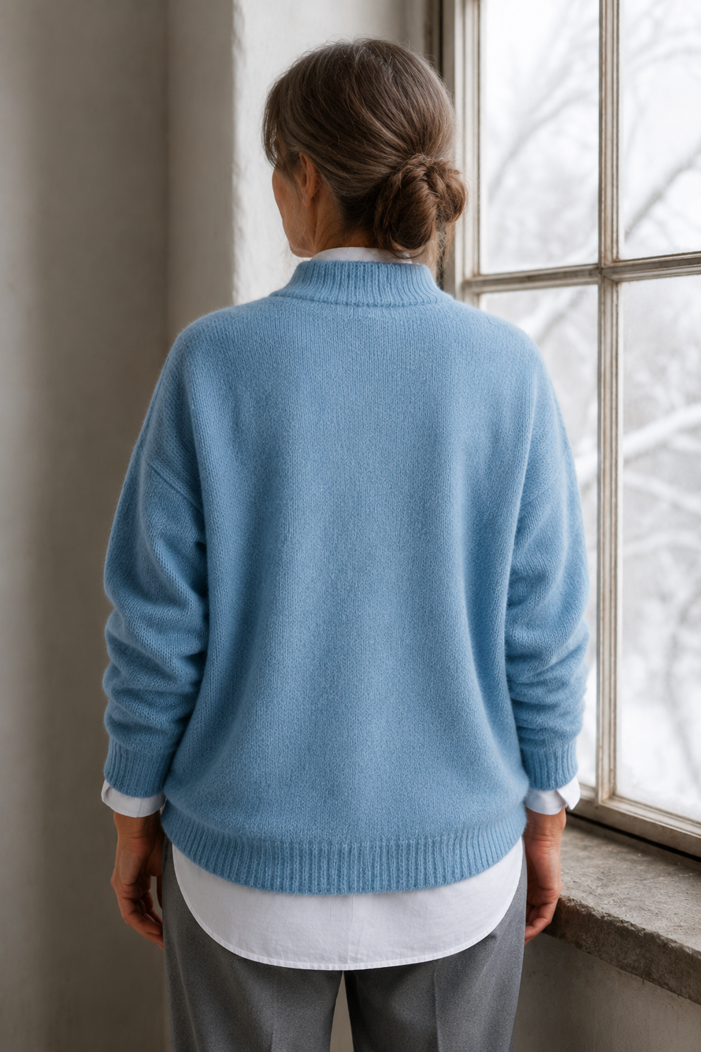 Fashionable Two-Piece Top - Blue
