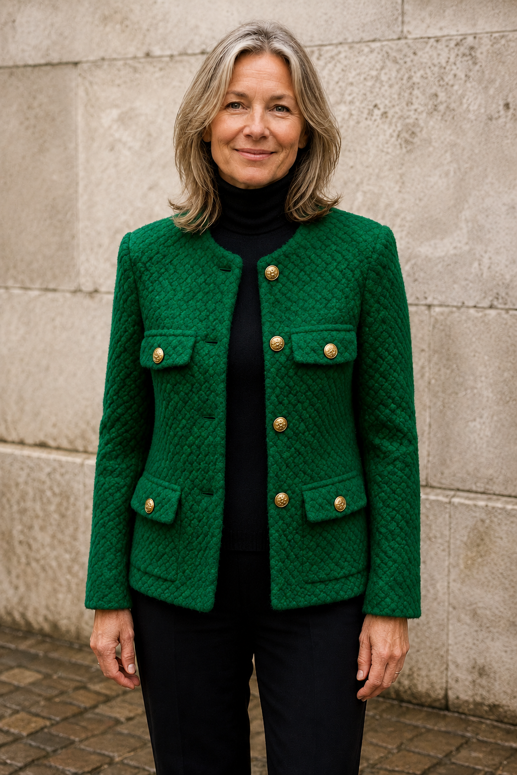 Velvet textured short jacket open