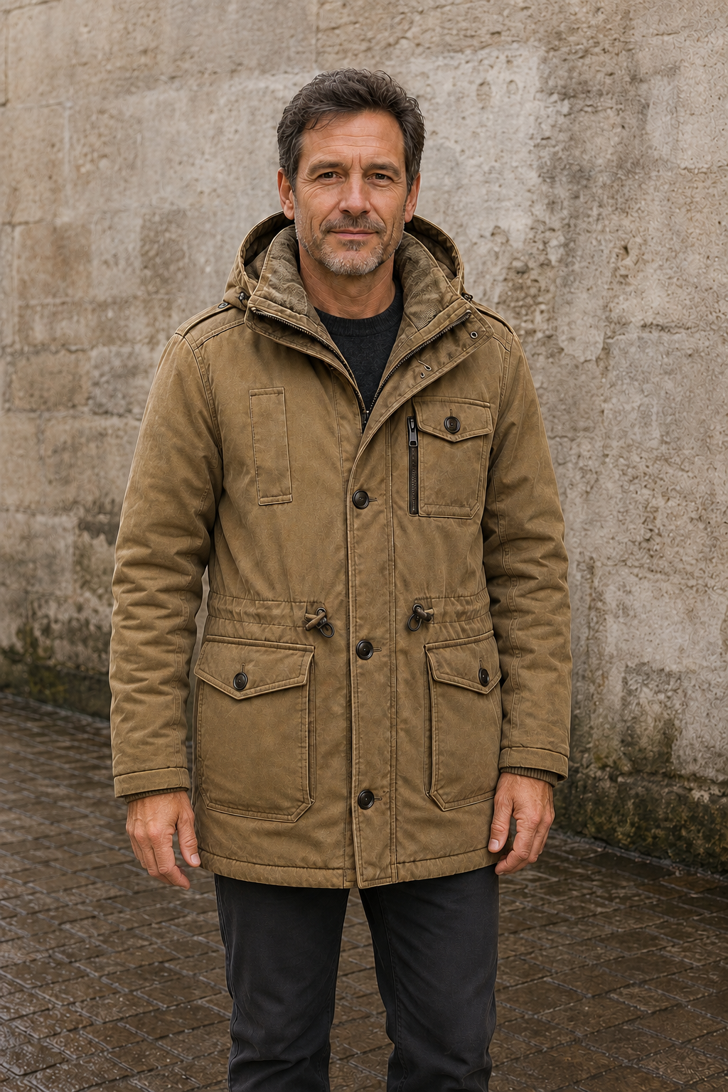 Waterproof Insulated Hooded Parka - hero closed