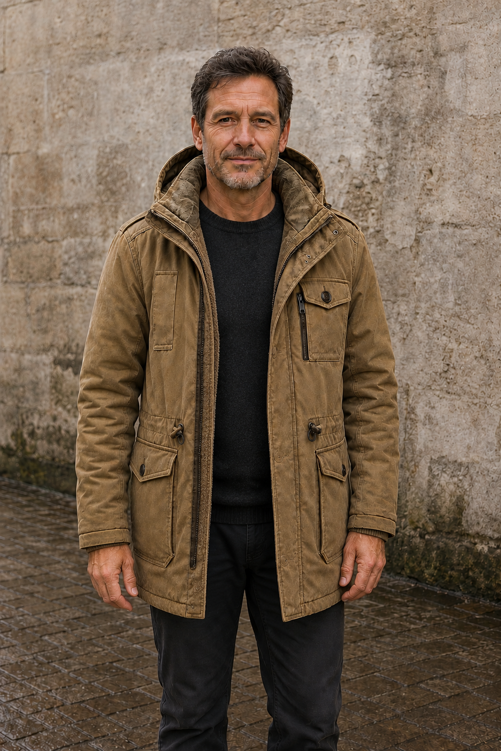 Waterproof Insulated Hooded Parka - hero open