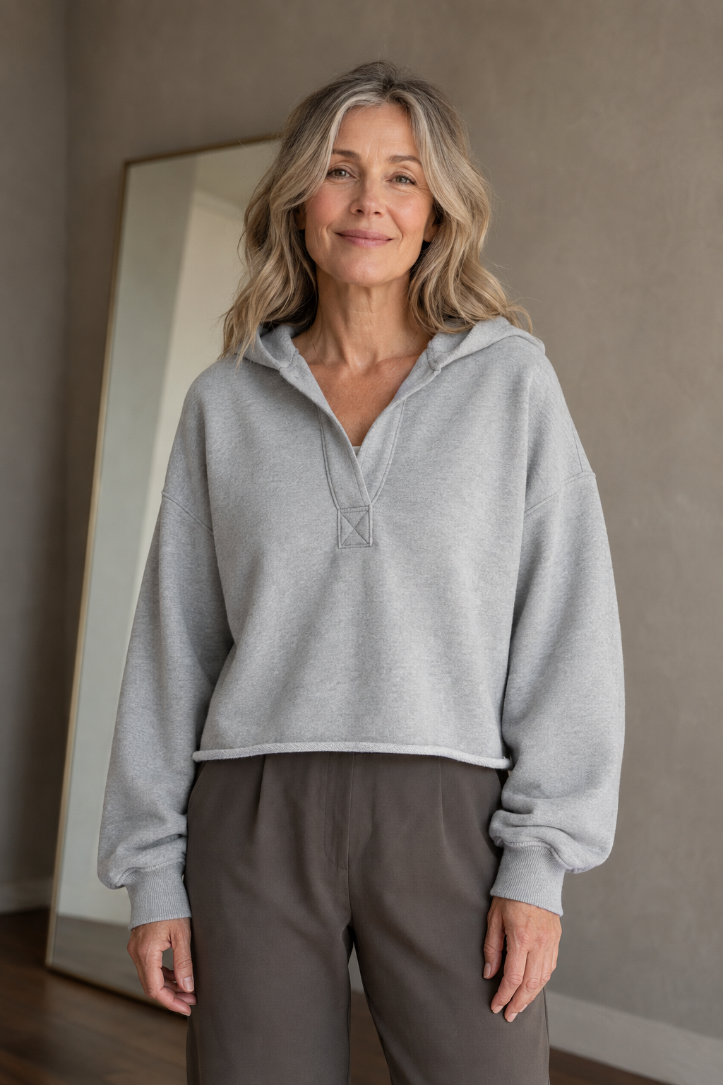Weekender Comfort Hoodie neckline closed