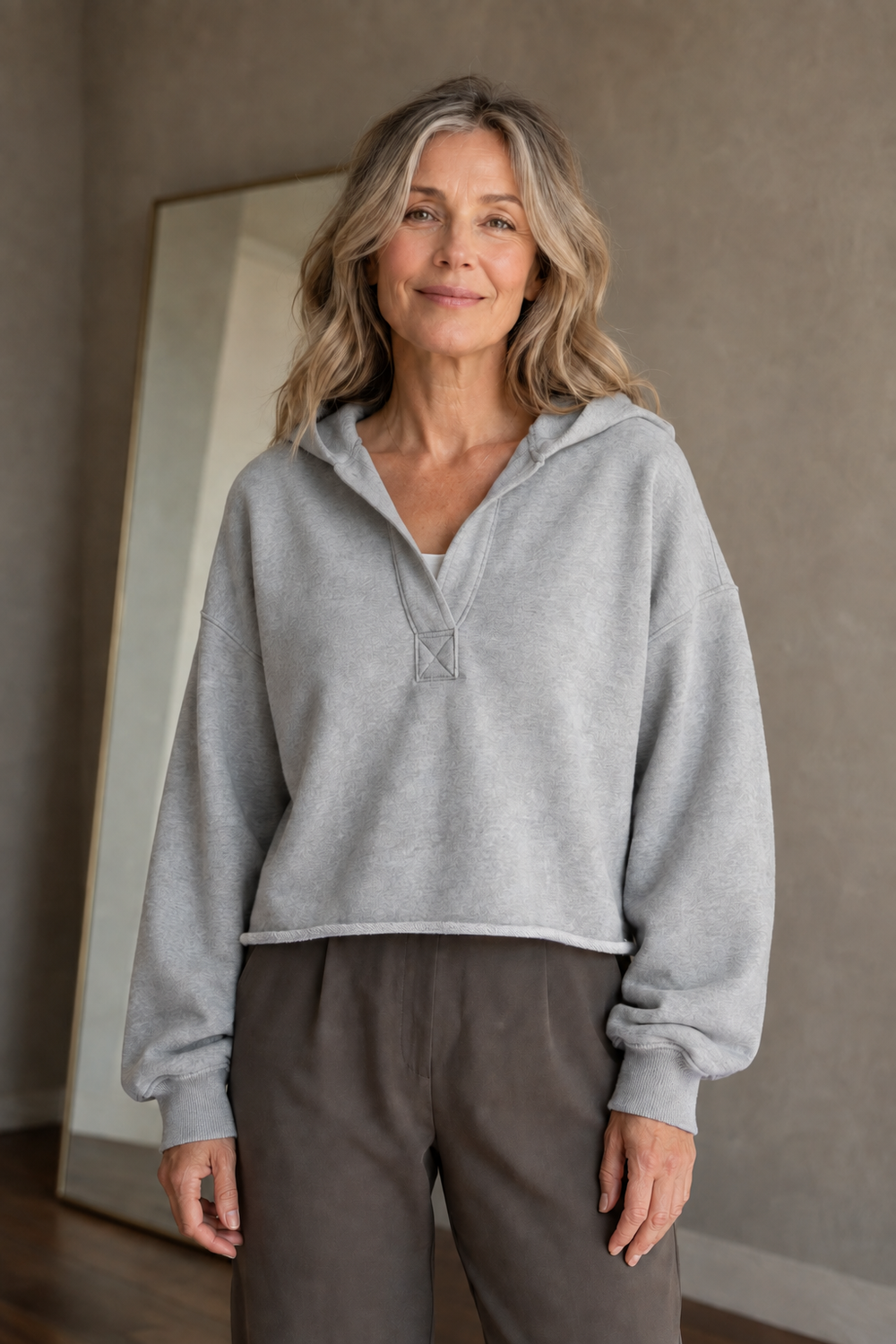 Weekender Comfort Hoodie neckline open