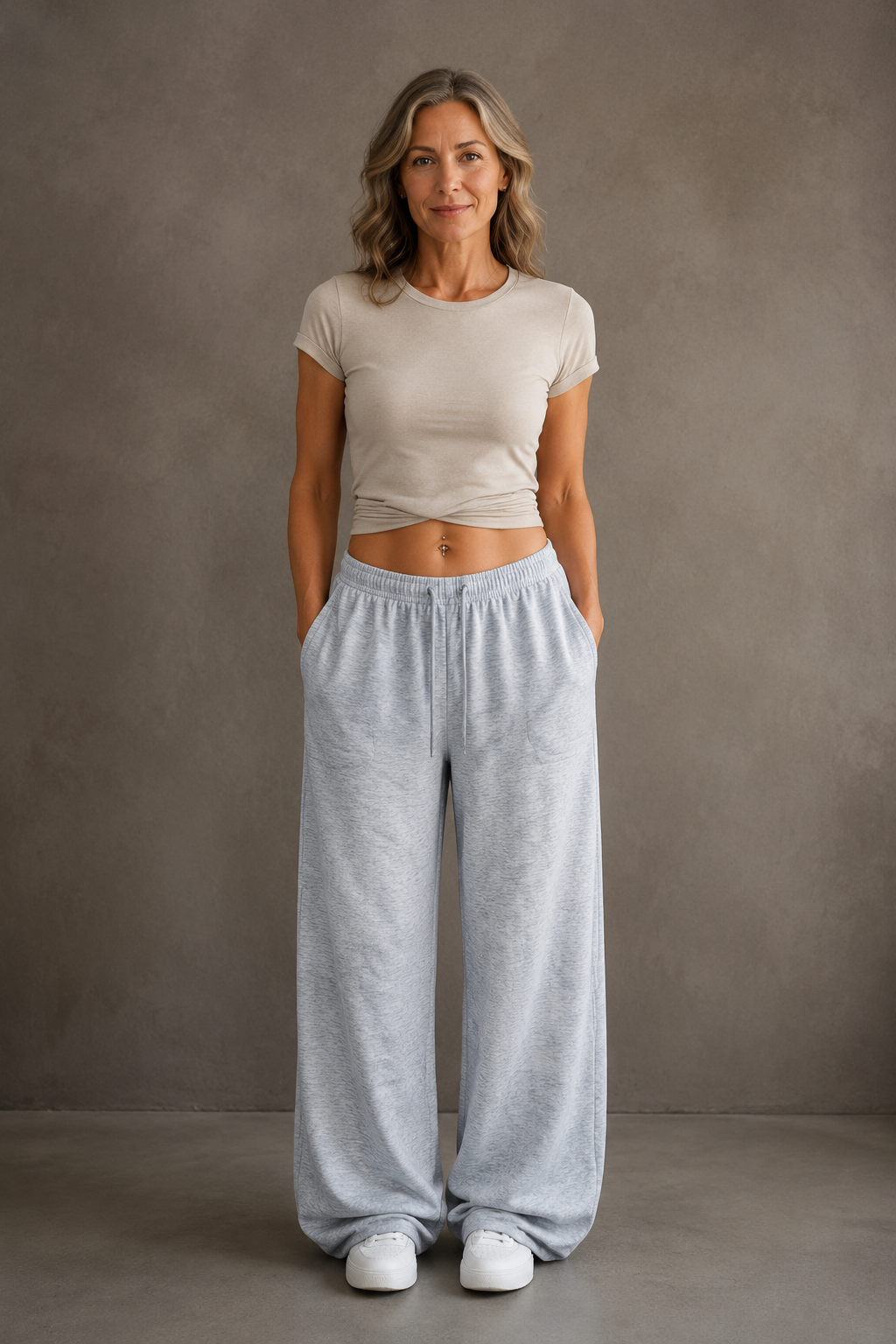 Wide Leg Drawstring Jogger Pants