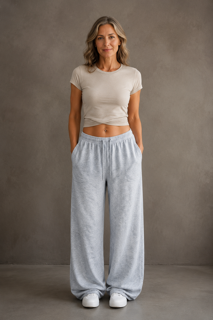 Wide Leg Drawstring Jogger Pants