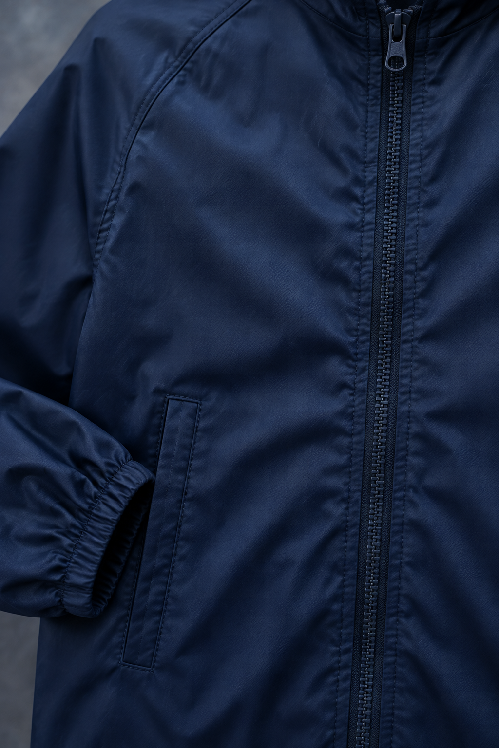 Wind Resistant Hooded Shell Jacket - material close-up