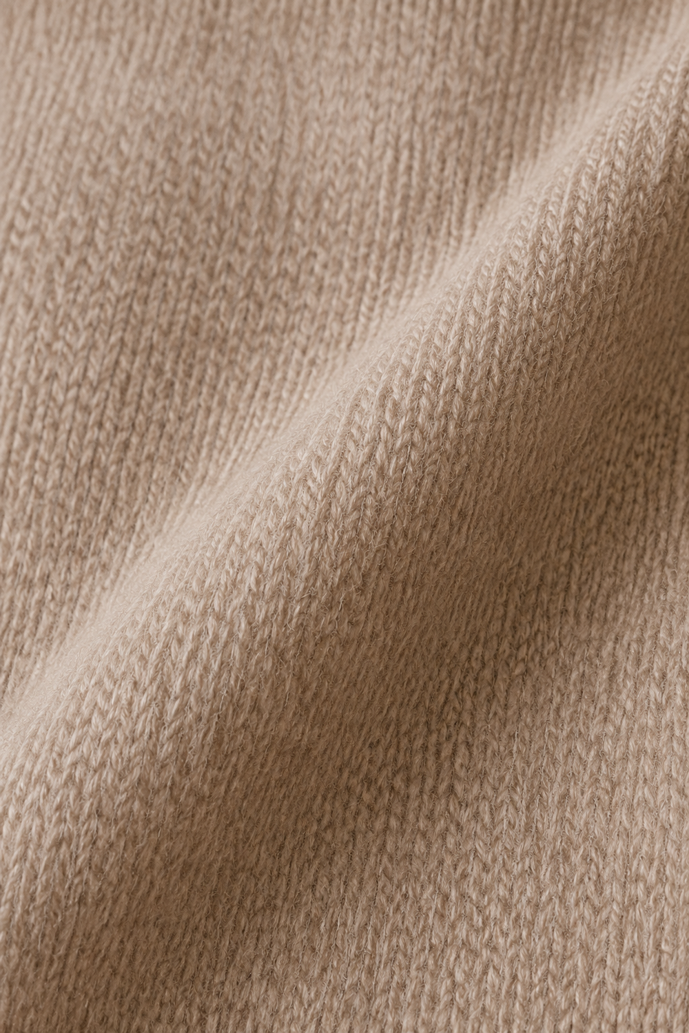 Wool Half Turtleneck Midi Dress fabric close-up