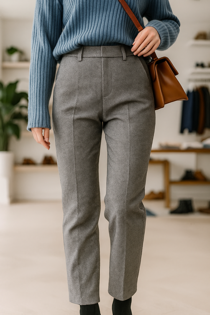 Colombine | 45% Wool Straight Leg Pants