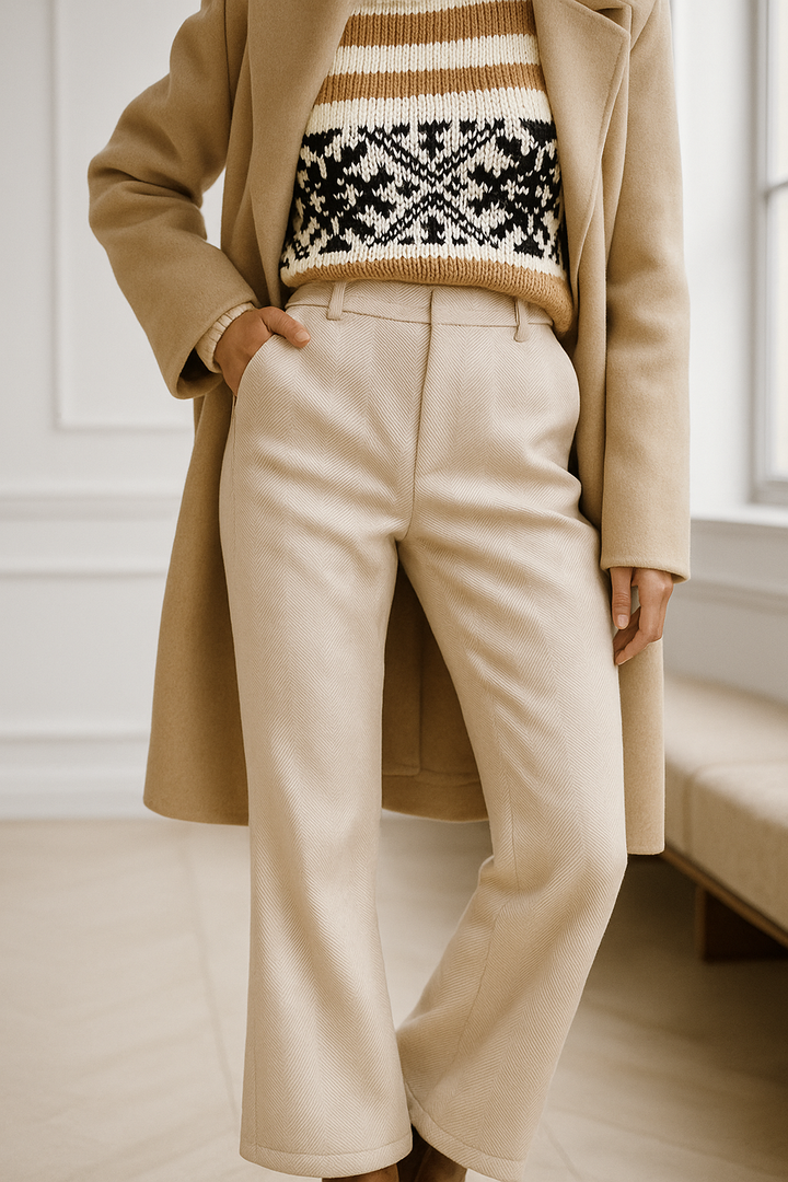 Colombine | 45% Wool Straight Leg Pants