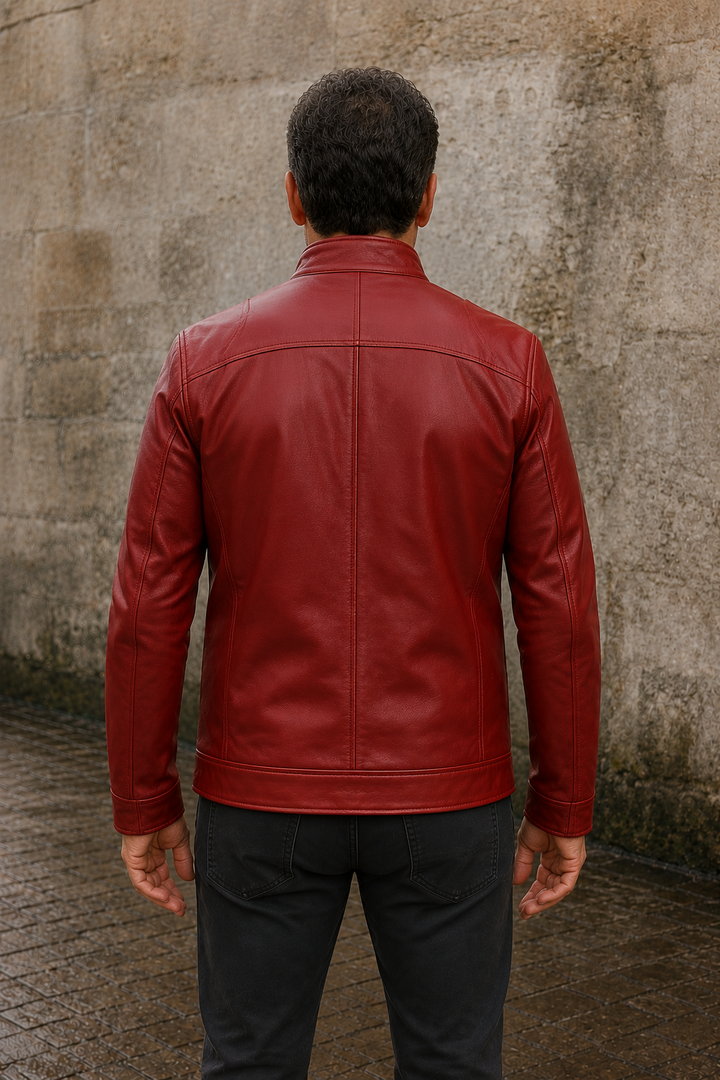 Zip Front Biker Jacket - back