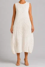 Eveline | Open Crochet Knit Maxi Dress