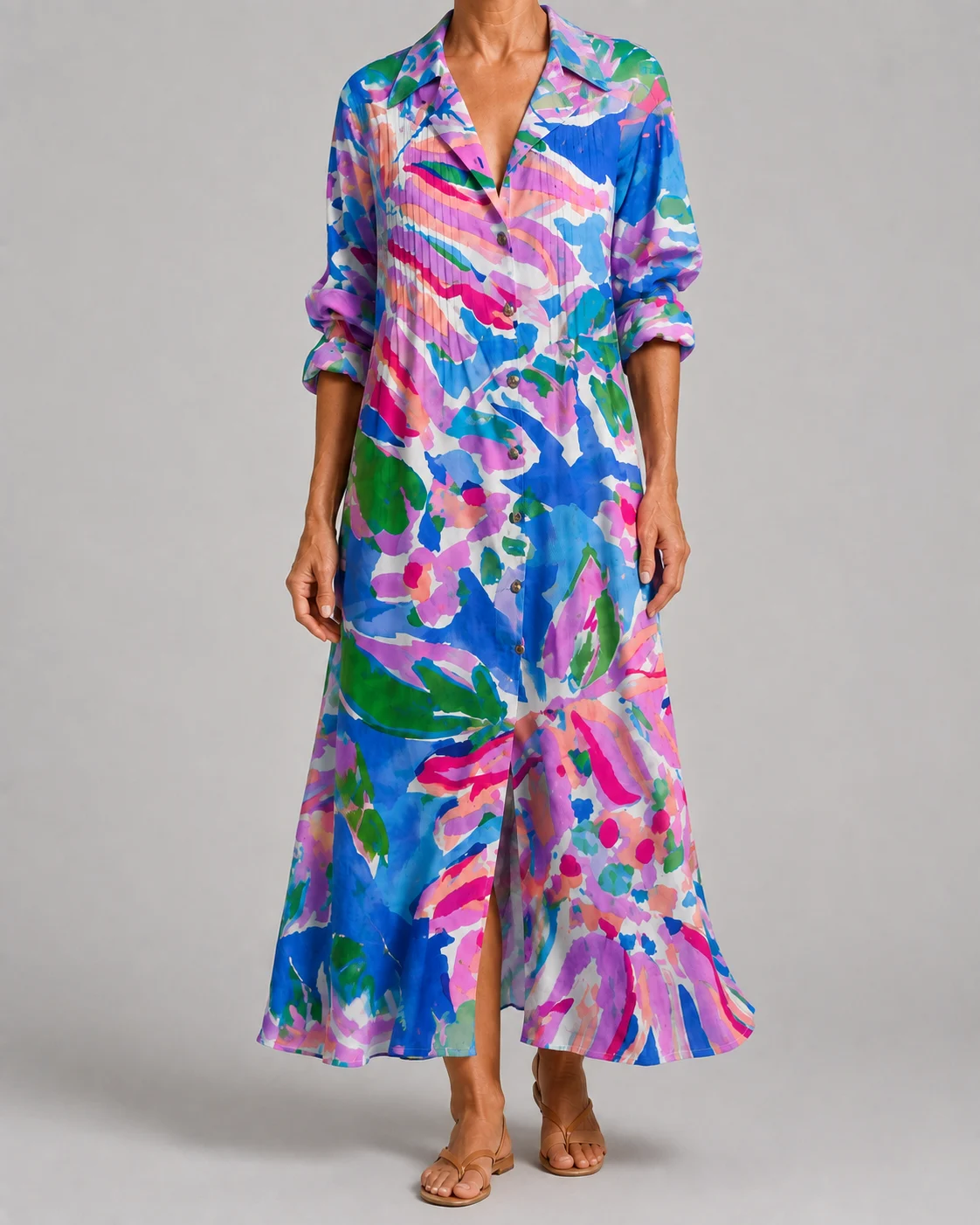 Rosine | Unlined Floral Maxi Dress